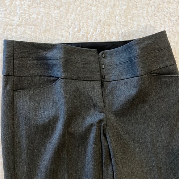 Express Editor Womens Career Pants Straight Leg Grey Size 2R, 32” insea… - Picture 4 of 8